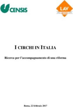 I CIRCHI IN ITALIA Ricerca per l'accompagnamento di una riforma - Roma, 22 febbraio 2017 - LAV