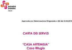 CARTA DEI SERVIZI "CASA ARTEMISIA" - Casa Rifugio Approvata con Determinazione Dirigenziale n.324 del 23.04.2019