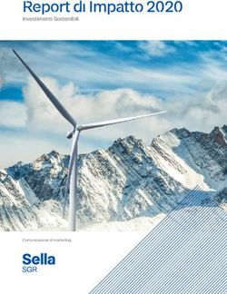 Report di Impatto 2020 - Investimenti Sostenibili - Comunicazione di marketing - Sella SGR