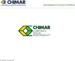 RESPONSABILITA' SOCIALE D'IMPRESA - Chimar Spa