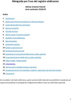 Miniguida per l'uso del registro elettronico - Istituto Antonio Pesent anno scolastico 2018/19 - Antonio Pesenti
