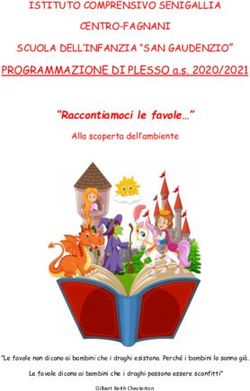PROGRAMMAZIONE DI PLESSO a.s. 2020/2021 - "Raccontiamoci le favole " - Istituto Comprensivo ...