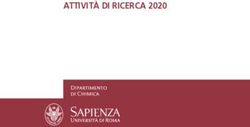 ATTIVIT&Agrave; DI RICERCA 2020 - Dipartimento di Chimica