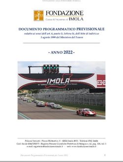 ANNO 2022 - DOCUMENTO PROGRAMMATICO PREVISIONALE - Fondazione Imola
