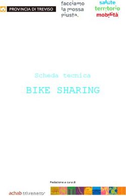 BIKE SHARING Scheda tecnica - Redazione a cura di
