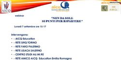 "NON DA SOLI: 10 PUNTI PER RIPARTIRE " - RETE SIRQ TORINO - RETE FARO PALERMO - RETE LISACA SALERNO - CENTRO STUDI AU.MI.RE