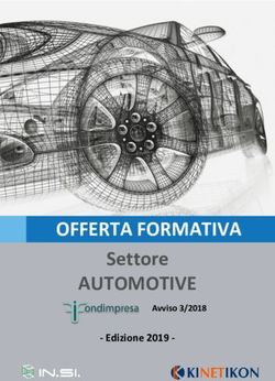 OFFERTA FORMATIVA AUTOMOTIVE - Settore - Edizione 2019 - Avviso 3/2018 - KINETIKON