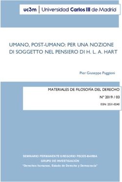 UMANO, POST-UMANO: PER UNA NOZIONE DI SOGGETTO NEL PENSIERO DI H. L. A. HART