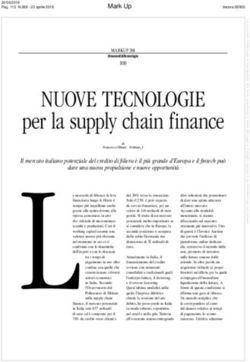 NUOVE TECNOLOGIE per la supply chain finance