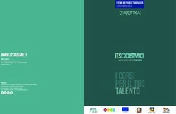 I CORSI PER IL TUO TALENTO - Belluno Orienta