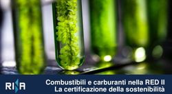 Combustibili e carburanti nella RED II La certificazione della sostenibilit&agrave;