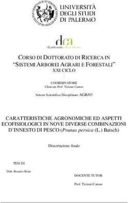 CORSO DI DOTTORATO DI RICERCA IN "SISTEMI ARBOREI AGRARI E FORESTALI" - IRIS UniPA