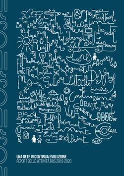 UNA RETE IN continua EVOLUZIONE Report delle attività RUS 2019-2020 - Rete delle Università per lo Sviluppo ...