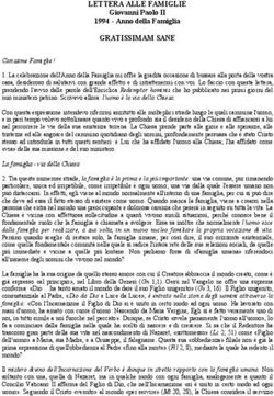 LETTERA ALLE FAMIGLIE - Giovanni Paolo II 1994 - Anno della Famiglia