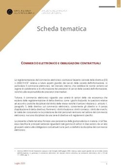 COMMERCIO ELETTRONICO E OBBLIGAZIONI CONTRATTUALI - CURIA