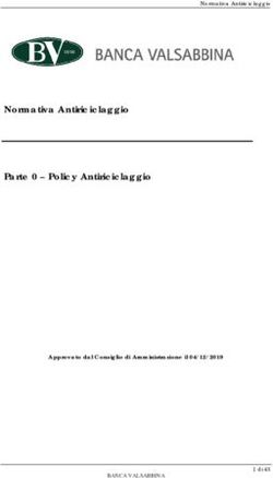 Normativa Antiriciclaggio Parte 0 - Policy Antiriciclaggio - Approvato dal Consiglio di Amministrazione il 04/12/2019 - Banca Valsabbina