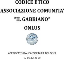 CODICE ETICO ASSOCIAZIONE COMUNITA' "IL GABBIANO" ONLUS - APPROVATO DALL'ASSEMBLEA DEI SOCI IL 16.12.2009