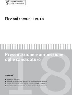 Presentazione e ammissione delle candidature - Elezioni comunali 2018 - Sistema delle ...