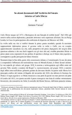 Su alcuni documenti dell'Archivio del Senato intorno a Carlo Sforza