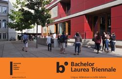 Bachelor Laurea Triennale - Lingua, letteratura e civiltà italiana