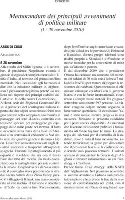 Memorandum dei principali avvenimenti di politica militare