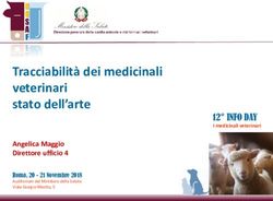 Tracciabilità dei medicinali veterinari stato dell'arte - 12 INFO DAY I medicinali veterinari - Ministero della Salute