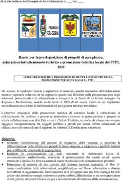 Bando per la predisposizione di progetti di accoglienza, animazione/intrattenimento turistico e promozione turistica locale del PTPL 2019