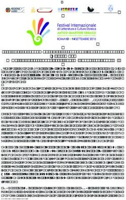 FESTIVAL INTERNAZIONALE DI LETTERATURA E CULTURA EBRAICA ROMA, 10-14 SETTEMBRE 2016, ANTICO QUARTIERE EBRAICO - Ebraica Festival Internazionale di ...
