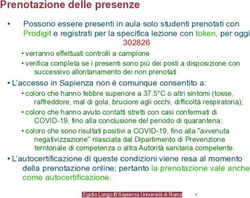 Prenotazione delle presenze - Moodle Sapienza