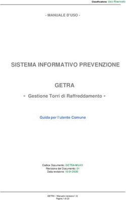 SISTEMA INFORMATIVO PREVENZIONE GETRA - Gestione Torri di Raffreddamento - Comune di ...