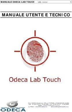MANUALE UTENTE E TECNICO - MANUALE ODECA LAB TOUCH VER. 1.8.0.0 1 - Odeca Srl