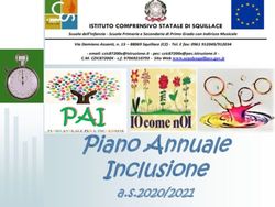 Piano Annuale Inclusione - a.s.2020/2021 - Istituto Comprensivo di Squillace