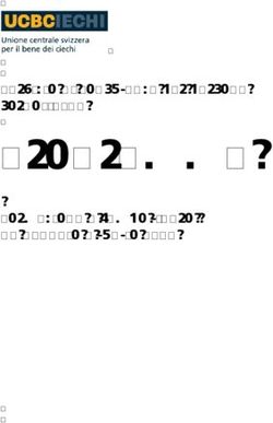 Programma Servizio di consulenza per persone sordocieche Formazione e tempo libero da gennaio a luglio 2018