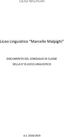 Liceo Linguistico "Marcello Malpighi" - DOCUMENTO DEL CONSIGLIO DI CLASSE DELLA 5a B LICEO LINGUISTICO