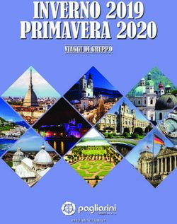 INVERNO 2019 PRIMAVERA 2020 - VIAGGI DI GRUPPO - w w w.pagliariniviaggi.com - Pagliarini Viaggi