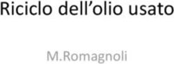 Riciclo dell'olio usato - M.Romagnoli