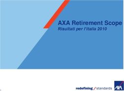 AXA Retirement Scope Risultati per l'Italia 2010