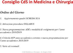 CONSIGLIO CDS IN MEDICINA E CHIRURGIA
