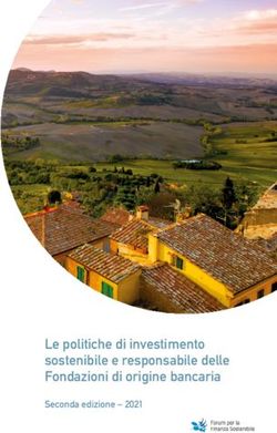 Le politiche di investimento sostenibile e responsabile delle Fondazioni di origine bancaria - Seconda edizione 2021