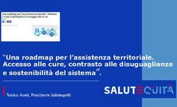 "Una roadmap per l'assistenza territoriale. Accesso alle cure, contrasto alle disuguaglianze e sostenibilit&agrave; del sistema" - Tonino Aceti ...