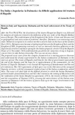 Tra Italia e Jugoslavia: la Dalmazia e la difficile applicazione del trattato di Rapallo