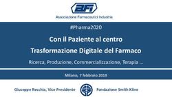 Con il Paziente al centro Trasformazione Digitale del Farmaco - Ricerca, Produzione, Commercializzazione, Terapia