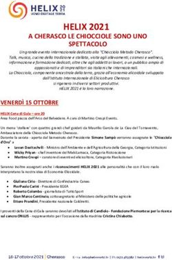 HELIX 2021 SPETTACOLO - A CHERASCO LE CHIOCCIOLE SONO UNO - Turismo del gusto