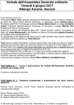 Verbale dell'Assemblea Generale ordinaria Venerdì 9 giugno 2017 Albergo Ascona, Ascona - Ofct