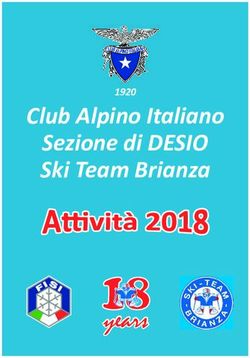 Years - Club Alpino Italiano Sezione di DESIO Ski Team Brianza 1920 - CAI Desio