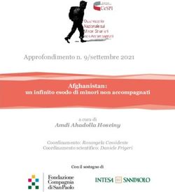 APPROFONDIMENTO N. 9/SETTEMBRE 2021 - AFGHANISTAN: UN INFINITO ESODO DI MINORI NON ACCOMPAGNATI - CESPI