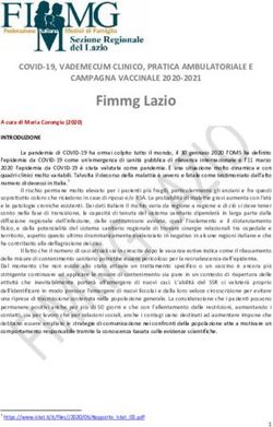 Fimmg Lazio COVID-19, VADEMECUM CLINICO, PRATICA AMBULATORIALE E CAMPAGNA VACCINALE 2020-2021 - PORTALE MOBILE FIMMG Sezione Provinciale ...