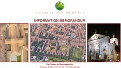 INFORMATION MEMORANDUM - Agenzia del Demanio