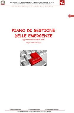 PIANO DI GESTIONE DELLE EMERGENZE - ITS Cangrande della Scala