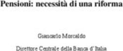 Pensioni: necessità di una riforma - Giancarlo Morcaldo Direttore Centrale della Banca d'Italia